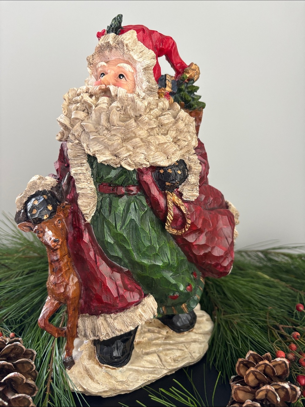 Santa with Green Coat